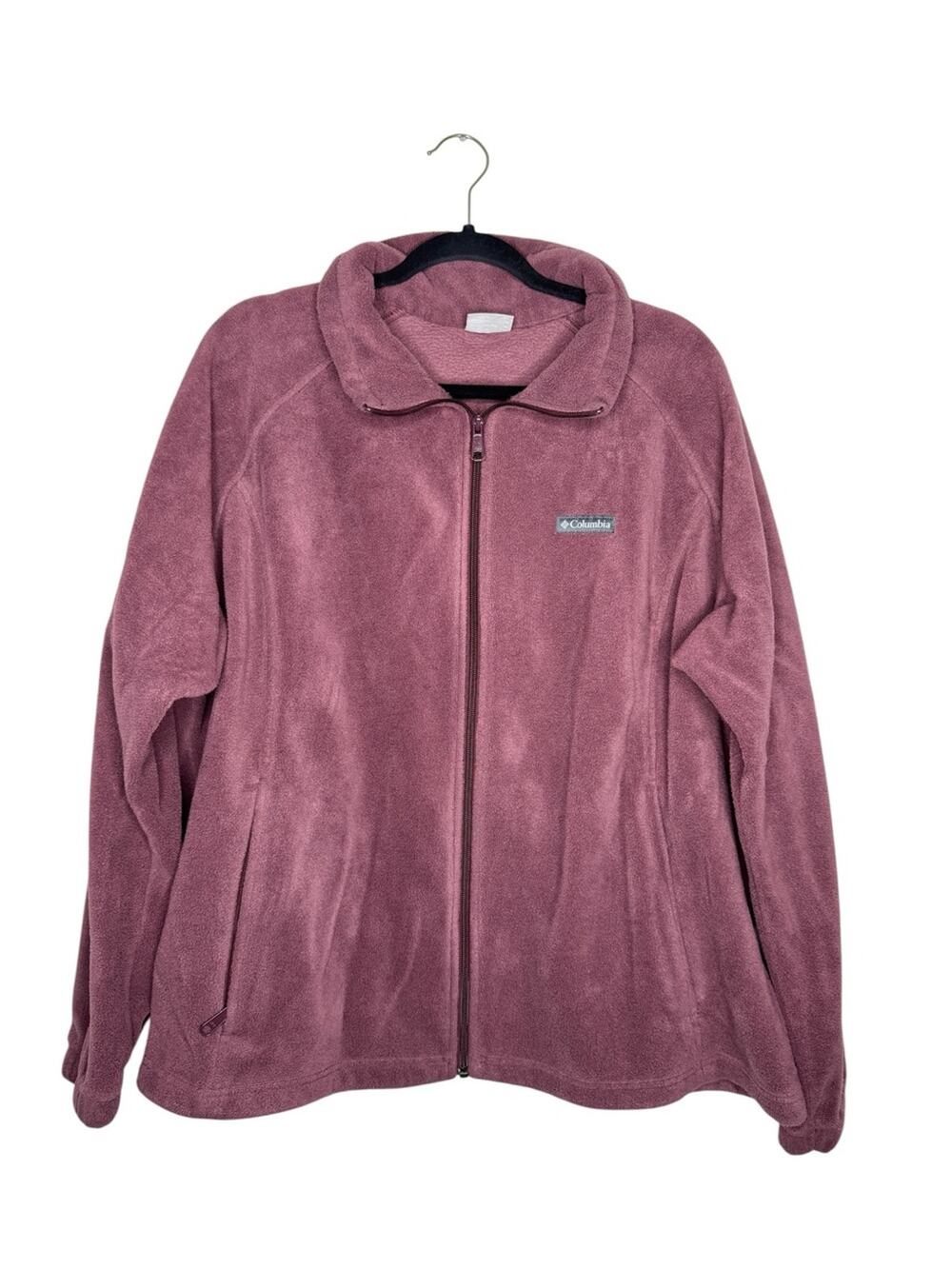 COLUMBIA / muave purple classic fleece full zip jacket / 3X